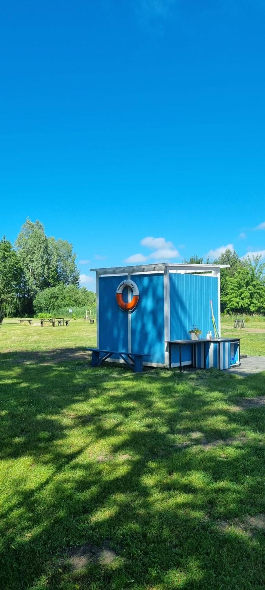 Campsite 37A - Wooden Cabins Karklė Dış mekan fotoğraf